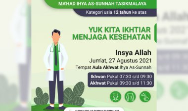 Vaksinasi Keluarga Besar Ma'had Ihya As Sunnah