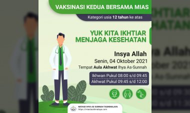 Vaksinasi Kedua Bersama KODIM 0612 Tasikmalaya