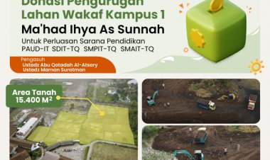 DONASI PENGURUGAN LAHAN WAKAF KAMPUS 1