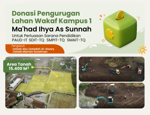 DONASI PENGURUGAN LAHAN WAKAF KAMPUS 1