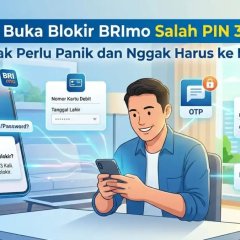 Cara Membuka Blokir BRImo Karena Salah PIN-3 Kali Tanpa Ke Bank